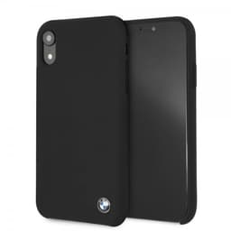 BMW iPhone Xr Suojakuori Silikonii Kovamuovi Logolla Musta