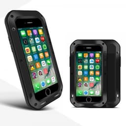 Love Mei PoweRFul Case iPhone 7/8/SE Super GUARD Kuori Iskunkestävä Musta