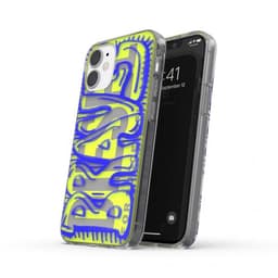 Diesel iPhone 12 Mini Deksel Snap Case Clear AOP Blue/Neon Lime