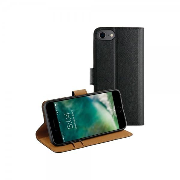 Xqisit Slim Wallet Case Für IPhone 12 Mini – Schwarz, Silikon & Polycarbonat, Magnetisch