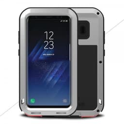 Love Mei Powerful Case till Samsung Galaxy S8 Super GUARD Suojakuori Stötsäkert Hopea
