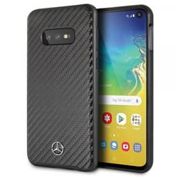 Mercedes Benz Samsung Galaxy S10E Deksel Karbonfibertekstur Mercedes Logo Svart