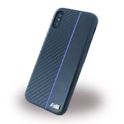BMW MobilCover till iPhone X/Xs Kulfiberlook Blå