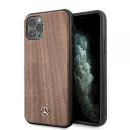 Mercedes Benz iPhone 11 Pro Deksel Wood Line Walnut
