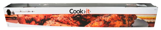 Rotisseri rostfritt till gasolgrillar med 3+4 brännare i kraftigt utförande, med 10×10 mm spett
