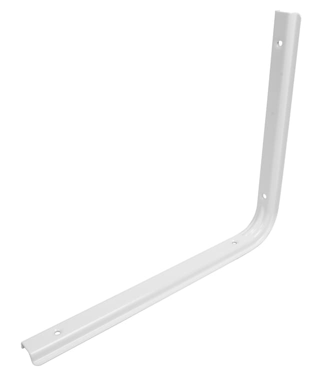 Hylleknekt U-profil 250x300 mm - hvit