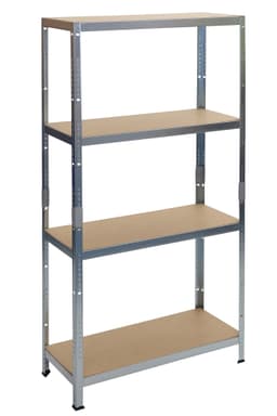 Stålhylla 4 hyllplan 70 kg.