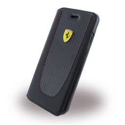 Ferrari Pit Stop Etui till Apple iPhone 8/7 Karbonfiberlook Svart