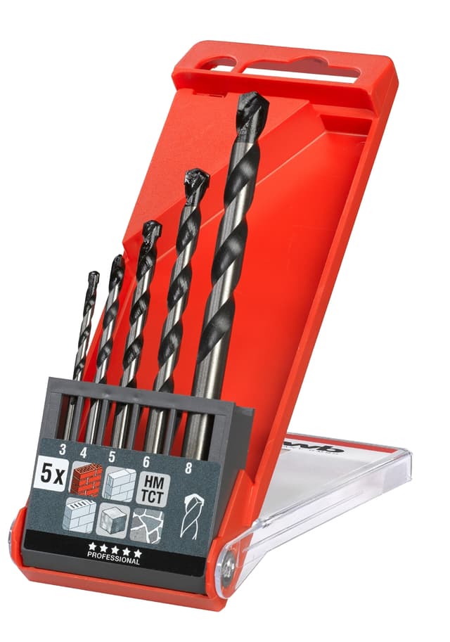 Murbor, ROCKER, 3-8 mm, 5 deler