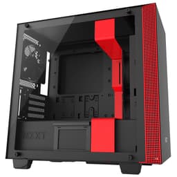 NZXT H400i Micro ATX PC kotelo (mattamusta/punainen)