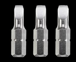 Bits, 25 mm, industri, RETT, 3 stk., på SB-kort