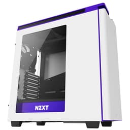 NZXT H442W Ultra PC-kabinett (hvit/lilla/vindu)