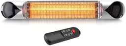HotSun 1500W børstet stål IP55 med integrert dimmer