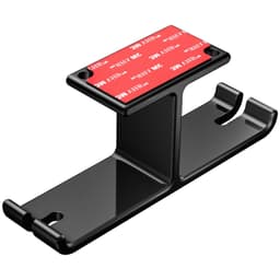 NÖRDIC yleismallin kuulokepidike kahdelle kuulokkeelle, musta, alumiinia, itsetarttuva ja ruuvi