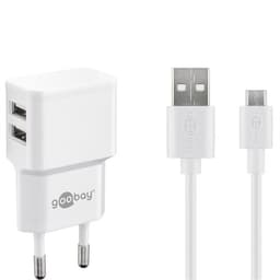 USB-Laddare med MicroUSB-kabel 2,4A