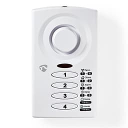 Nedis Tynt dør-/vindualarm med magnetisk sensor & Knapp