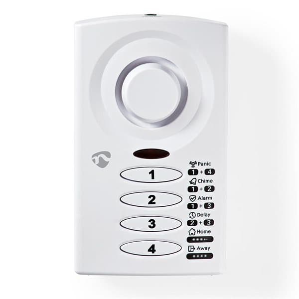 Nedis Tynt dør-/vindualarm med magnetisk sensor & Knapp