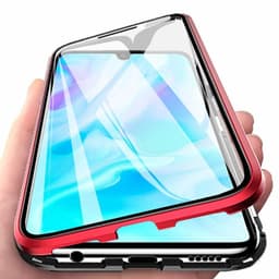 Huawei P30 Lite kuori, näytönsuoja punainen