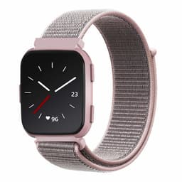 Fitbit Versa / Versa Lite rannekoru nylon - vaaleanpunainen