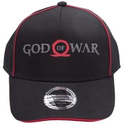 God of War böjd keps (svart/röd)