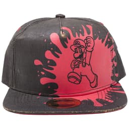 Nintendo - Mario snapback caps (sort/rød)
