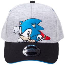 Nintendo - Sonic böjd keps (svart/grå)