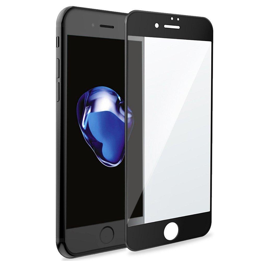 iPhone 8 Plus koko ruudun peittävä 3D-näytönsuoja karkaistua lasia - Musta