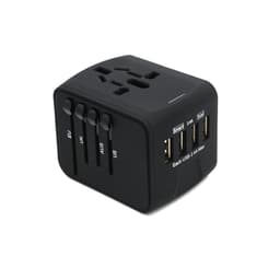 Multinationel rejseadapter med 4 USB-indgange