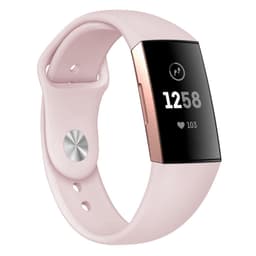 INF Fitbit Charge 3/4 ranneke silikoni  (S) Vaalea pinkki