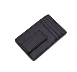 Kortholder med RFID-signalblokering - sort