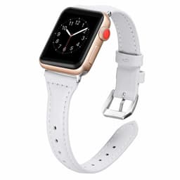 Apple Watch armband 38 mm äkta läder - vit