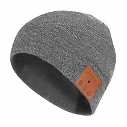 Lippis Bluetooth-kuulokkeilla ja mikrofonilla - harmaa