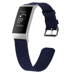 Fitbit Charge 3/4 armbånd lærred mørkeblå - L.