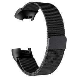 Fitbit Charge 3/4 ranneke Milanese-silmukka - musta - L