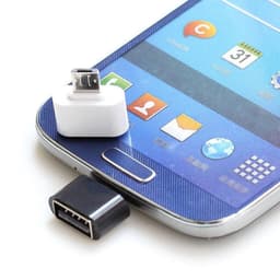USB to MicroUSB OTG -sovitin - valkoinen