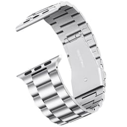 Apple Watch rannekoru 42/44 mm ruostumaton teräs - hopea
