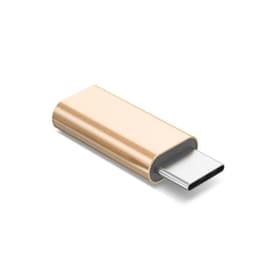 USB-C (hane) till Lightning (hona) adapter - guldfärgad