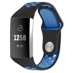 Fitbit Charge 3/4 rannekoru silikoni musta / sininen (S)