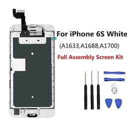 IPhone 6S: n vaihtonäyttö - LCD, Touch ja työkalut - valkoinen