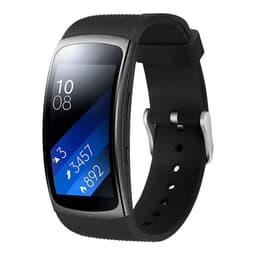 INF Samsung Gear Fit2 silikoniranneke - musta