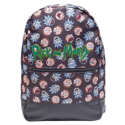 Rick & Morty - Logo og big faces rygsæk
