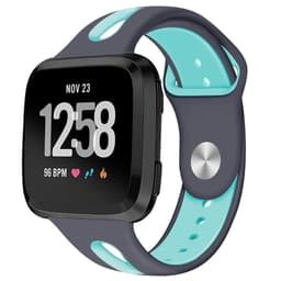 Fitbit Versa armband silikon Grå/Turkos