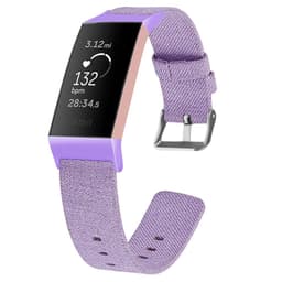 Fitbit Charge 3/4 armbånd lærred lilla (L)
