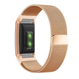 Fitbit Charge 2 armbånd, milanese loop - Rosegold - L