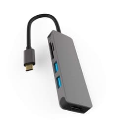 USB-C dockningsstation med 4K HDMI, 2 USB och Micro SD/TF kortläsare
