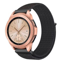 Rannekoru Samsung Galaxy Watch 42mm Gear Sport S2 Classic Nylon Musta