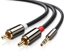 3,5 mm - 2x RCA-stereoäänikaapeli - 3 m