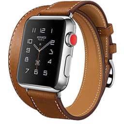 Apple Watch armband 38 mm Double Tour - äkta läder - brun
