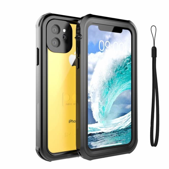 INF iPhone 11 iskunkestävä ja vedenpitävä kotelo - musta / harmaa
