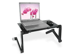 Justerbart multifunktionelt bærbar bord - Sort